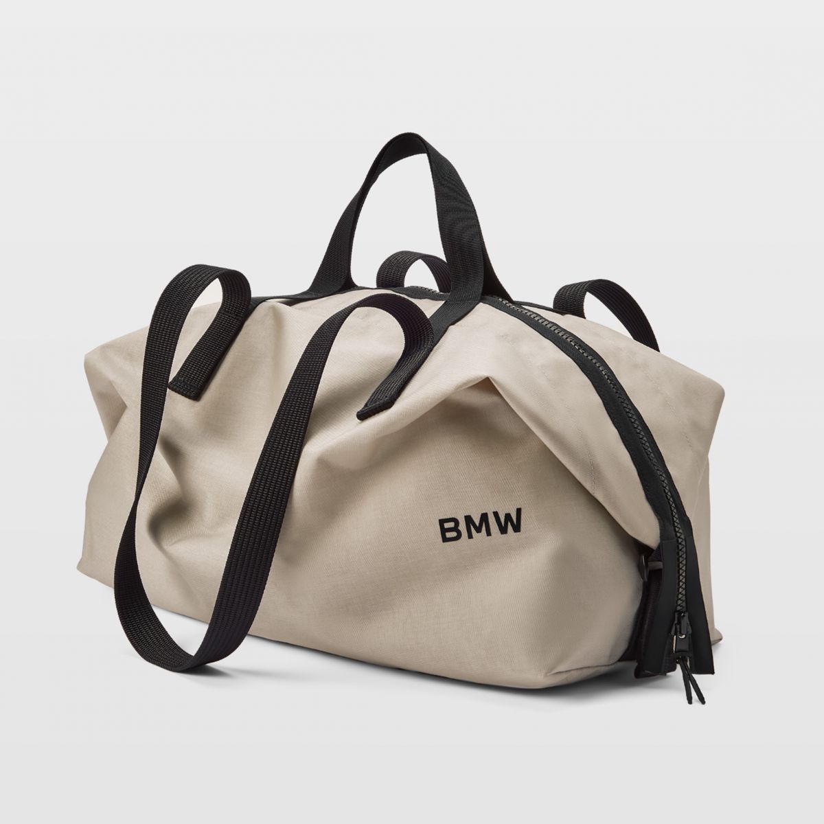 BMW字樣旅行袋米色